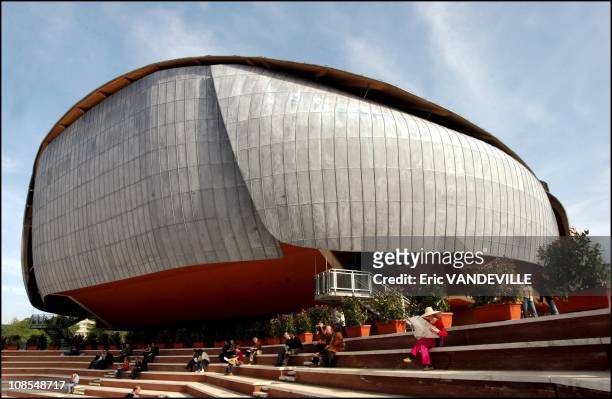 The new concert hall complex auditorium "Music City" in Rome, Italy in April, 2002. Designed by architect Renzo Piano, it is the largest music...
