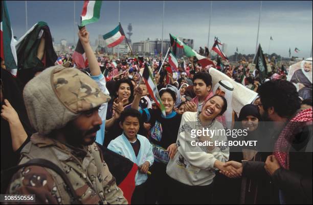 Liberation of Kuwait City, Kuwait on February 27th, 1991.