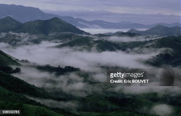 Desolation around lake Nyos in Cameroon on August 01st, 1986.