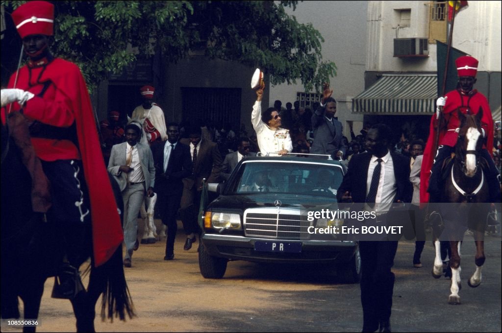 Muammar Al Kadafi in Dakar, Senegal December 03rd, 1985