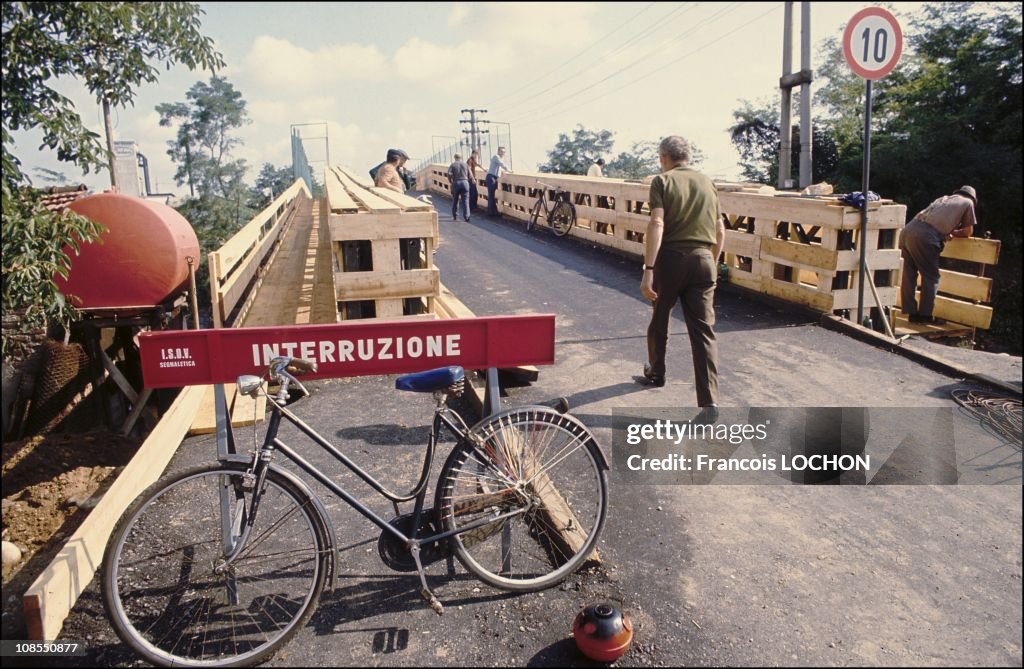 Ecological disaster: Sevesco dioxin pollution in Seveso, Italy in August, 1976.