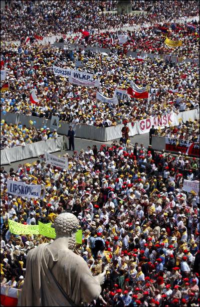 Pope John Paul II celebrated his 83rd birthday during a canonization mass before thousands of faithful and in presence of the Savoy Royal family in...