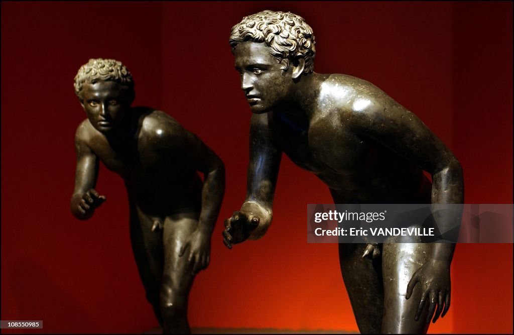 New art exhibition "Nike: The Game and the Victory" at the Colosseum in Rome, Italy on July 3rd, 2003