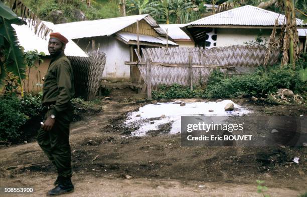 Desolation around lake Nyos in Cameroon on August 01st, 1986.