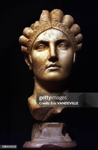 Bust of Matidia Maggiore, Hadrian's mother-in-law, who successfully conpiredot see her son-in-law take the helm of the Roman Empire after Emperor...