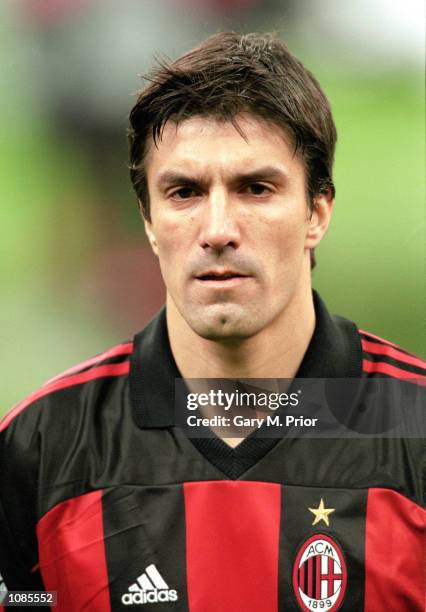 Jose Chamot of AC Milan pictured before the UEFA Champions League match against Leeds United at the San Siro in Milan, Italy. The match was drawn...