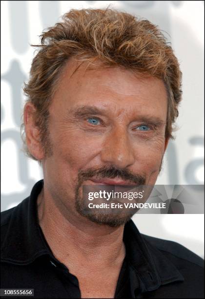 Johnny Hallyday in Venice, Italy on September 02nd, 2002.