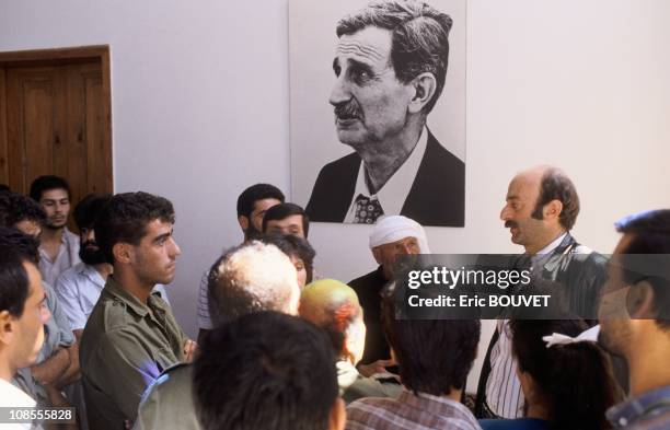 Progressive Socialist Party leader MP Walid Jumblatt in Lebanon in August, 1989.