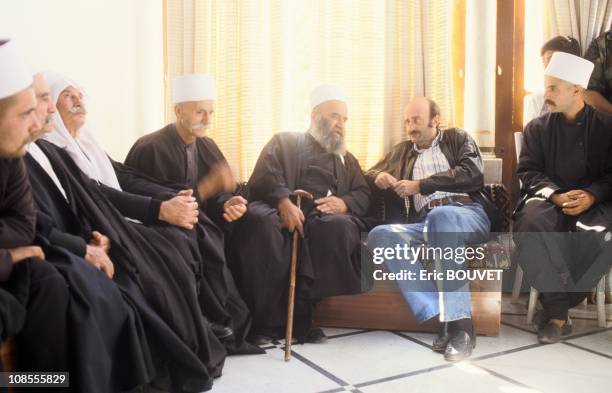 Progressive Socialist Party leader MP Walid Jumblatt in Lebanon in August, 1989.