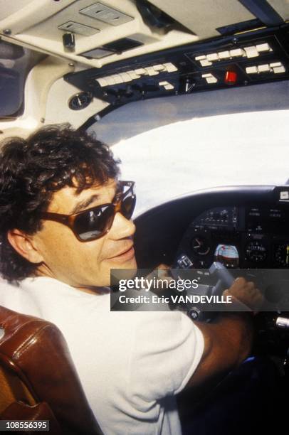 Carlos Lehder, the "star" of the Medellin cartel, at present in jail in the USA in Colombia in February , 1988.