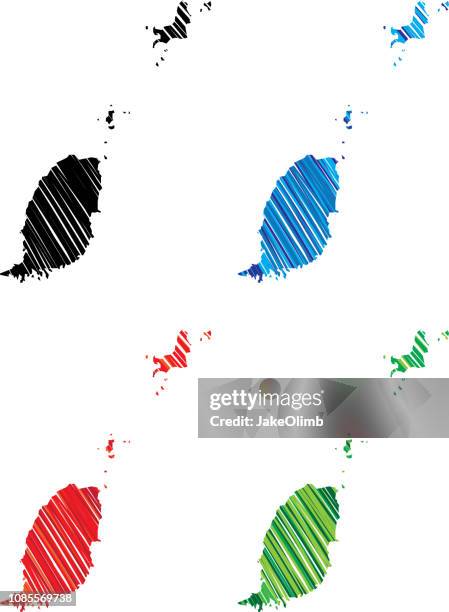 grenada scribble - grenada stock illustrations