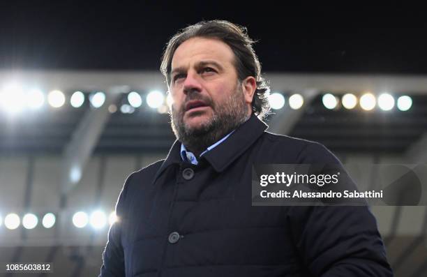 Daniele Faggiano general director of Parma Calcio looks on during the Serie A match between Udinese and Parma Calcio at Stadio Friuli on January 19,...