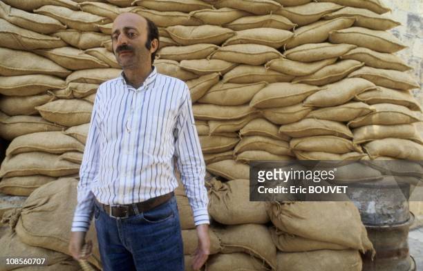 Progressive Socialist Party leader MP Walid Jumblatt in Lebanon in August, 1989.