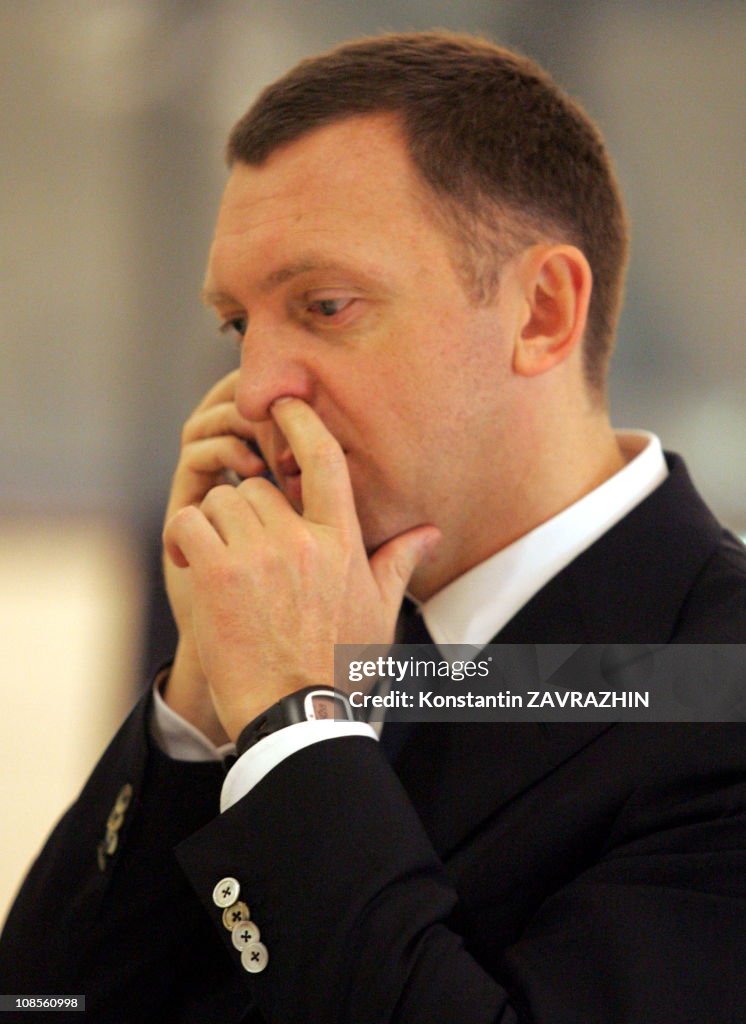 Russian billionaire Oleg Deripaska in Hanoi, Vietnam on November 18, 2006.