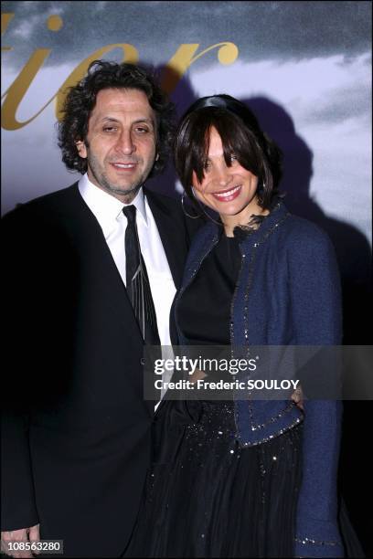 Frederique Bedos and partner Jean Paul Lubliner in Paris, France on April 7th, 2004.