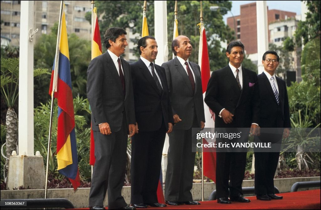 Summit of the Andean group in Caracas, Venezuela on May 19th, 1991.
