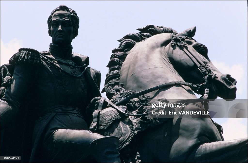 Simon Bolivar in Caracas, Venezuela in September, 1991.