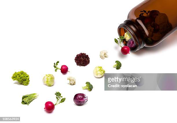 natural vitamin pills - food and drink stock pictures, royalty-free photos & images
