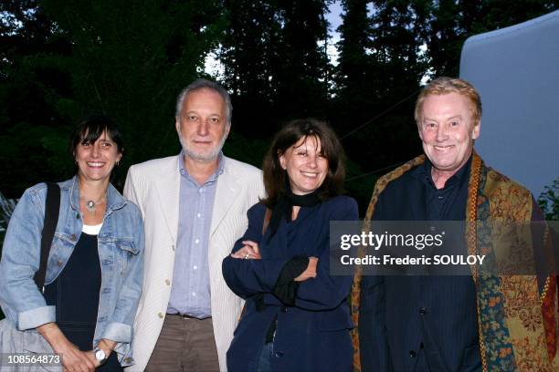 Members of the jury: Left to right: Sylvie Pialat, Francois Berleand, Catherine Breillat and Daniel Olbrychski in Chatenay Malabry, France on July...