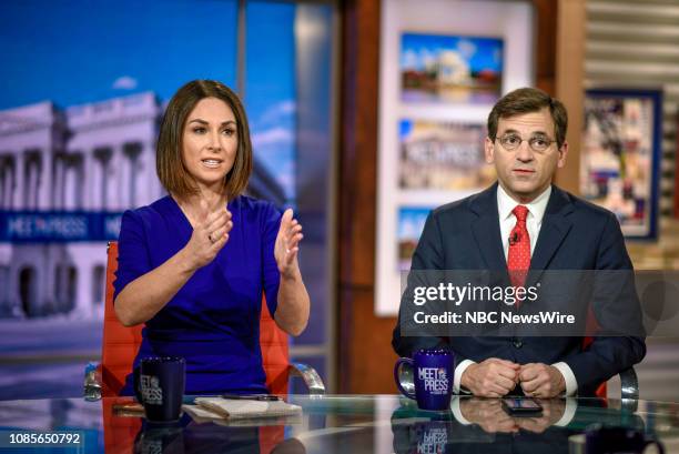 Pictured: Heidi Przybyla, NBC News National Political Reporter, and Peter Baker, Chief White House Correspondent, The New York Times; NBC News...