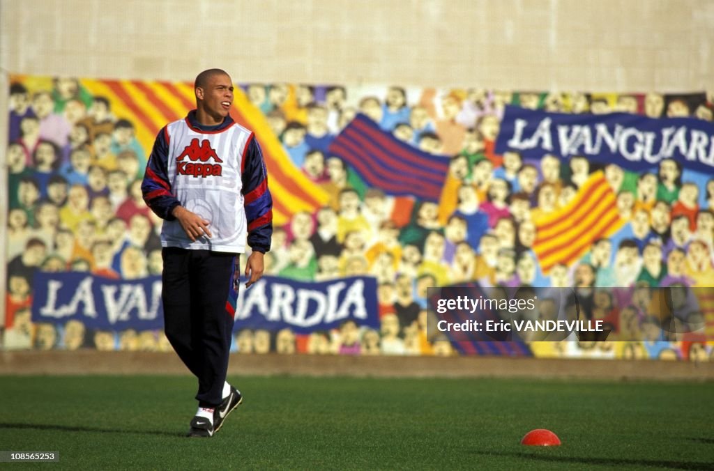 Football: Ronaldo, Golden Ball in Barcelona, Spain in December, 1996.