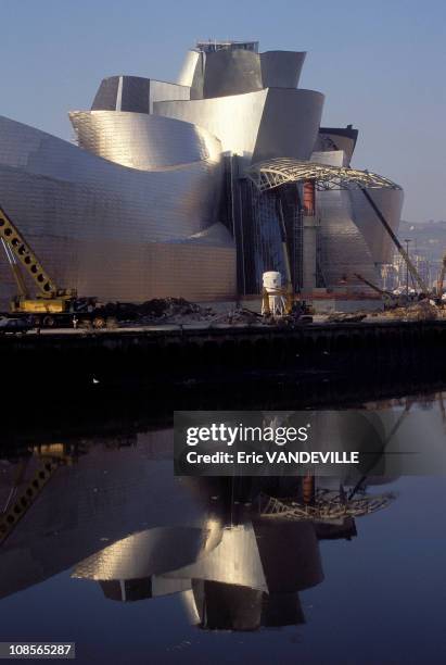 The Guggenheim Museum in Bilbao, Spain in February, 1997.