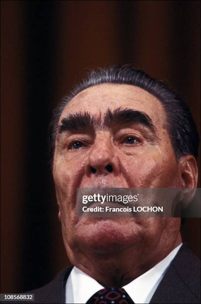 Portrait of Leonid Brejnev.
