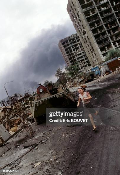 Grozny, Russia besieged by the Russian army in August, 1996. News Photo