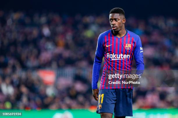 Ousmane Dembele of FC Barcelona during the match FC Barcelona against CD Leganes, for the round 20 of the Liga Santander, played at Camp Nou on 20th...