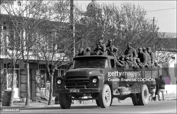 The Soviet army in Kabul, Afghanistan on December 31st, 1979.