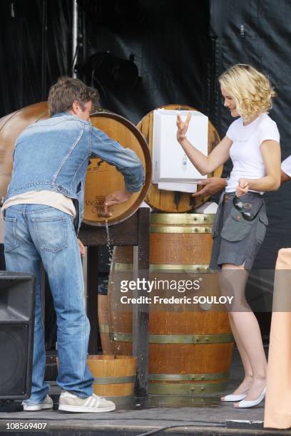 Aurelie Nollet in Cognac, France on June 23, 2007.