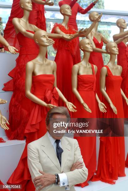 Italian fashion designer Valentino celebrates 45 years of activity :exhibition at the Ara Pacis Museum in Rome. Rome rolled out the red carpet to...