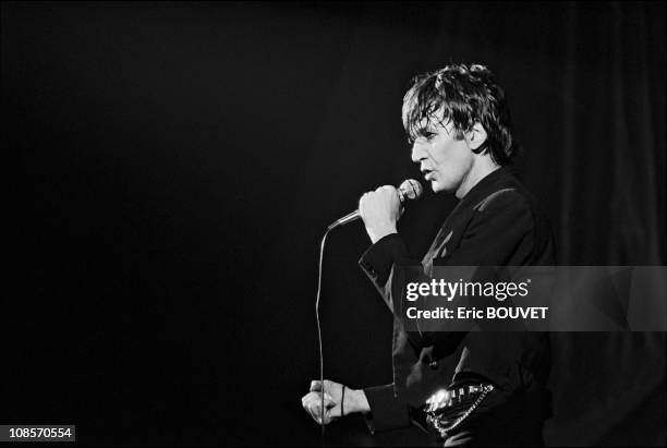 Jacques Higelin in Bourges, France on March 04, 1984.