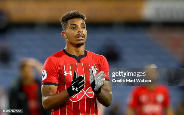 Mario Lemina of Southampton during the Premier League match between Huddersfield Town and Southampton FC at John Smith's Stadium on December 22, 2018...