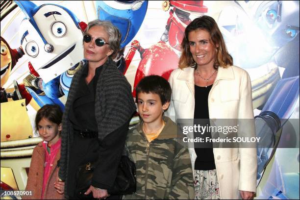 Marie laforand with family in Paris, France on March 29, 2005.