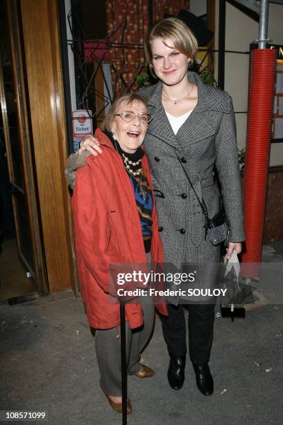 Mado Maurin and Amelie in Paris, France on October 20, 2008.