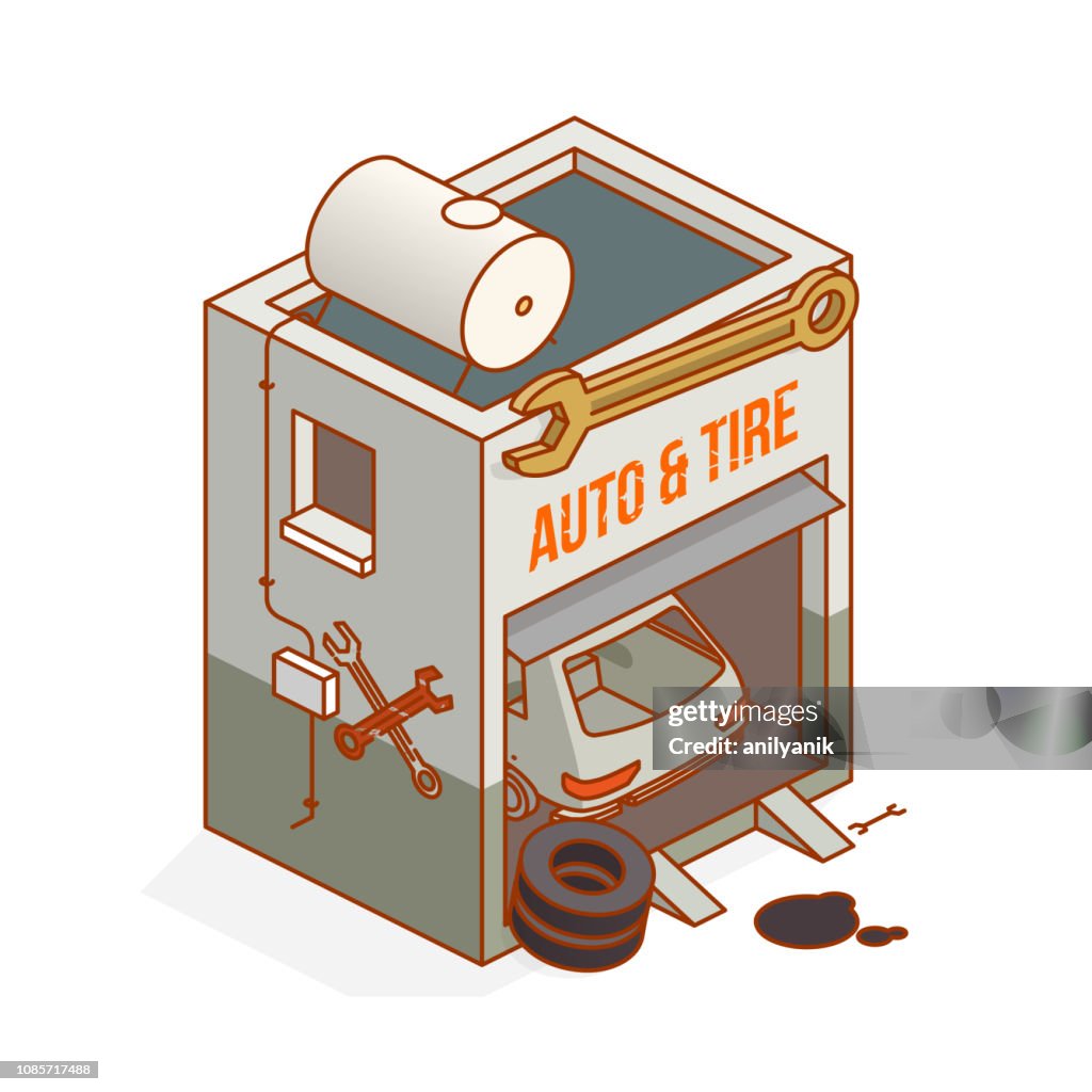 Auto Repair Shop High-Res Vector Graphic - Getty Images