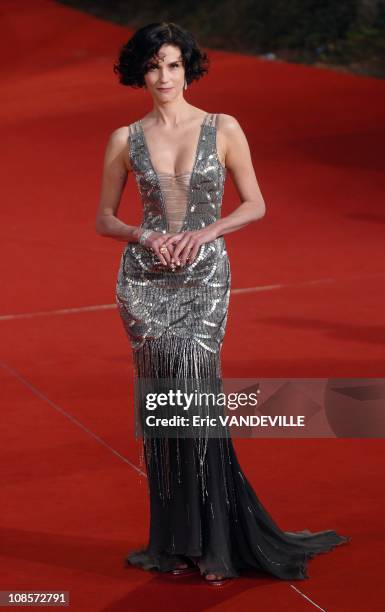 Rome Film festival: French Actress Alessandra Martines attends a Premiere for 'Into The Wild' in Rome, Italy on October 24, 2007.