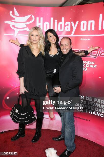 Adriana Karembeu, Sarah Abitbol et Stephane Bernadis in Paris, France on January 15, 2009