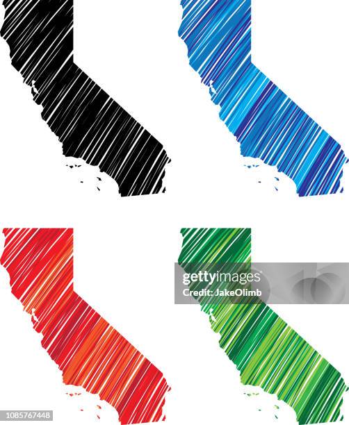 california scribble - red marker scribble stock illustrations