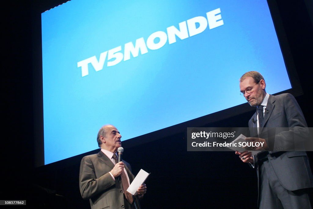 "TV5MONDE'" press conference in Paris, France on December 14, 2005.