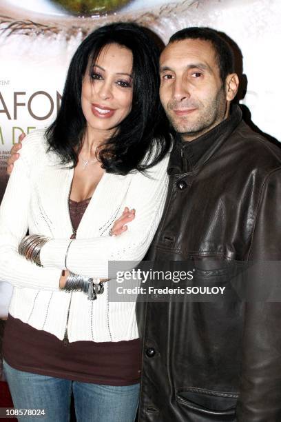 Director Yamina Benguigui and Zinedine Soualem in Paris, France on January 10, 2006.