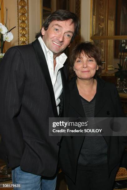 Pierre Palmade and Diane Kurys in Paris, France on March 31, 2009