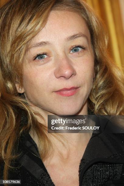 Sylvie Testud in Paris, France on March 31, 2009