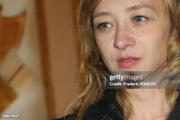 Sylvie Testud in Paris, France on March 31, 2009