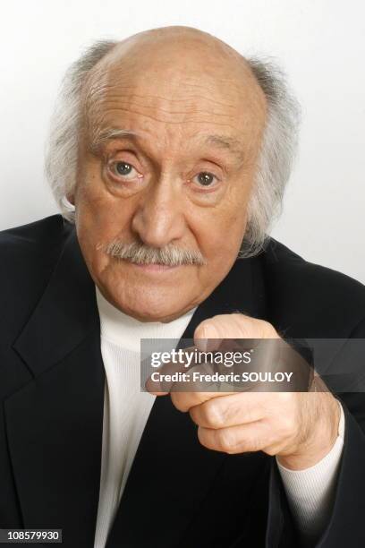 Close up of Andre Gaillard on the set of 'Les Grands du rire' in Paris,France on June 01,2006.