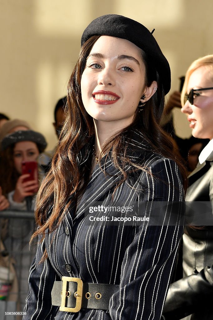 Celebrity Sightings - Paris Fashion Week - Haute Couture Spring Summer 2020 : Day One