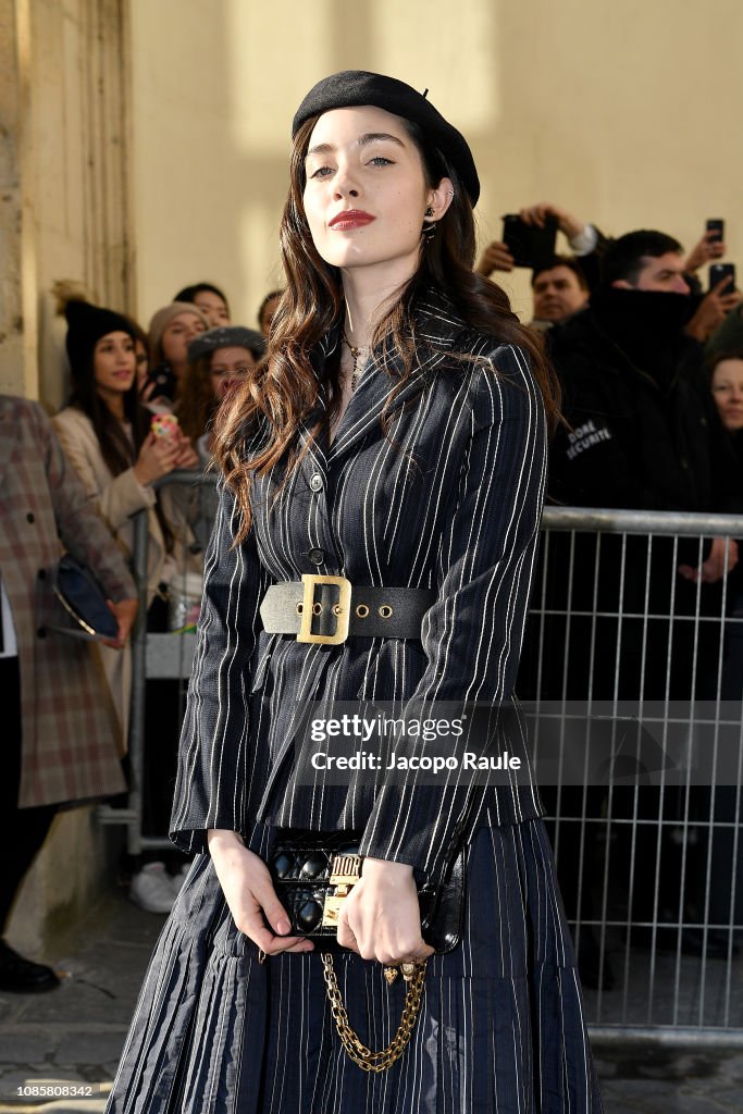 Celebrity Sightings - Paris Fashion Week - Haute Couture Spring Summer 2020 : Day One
