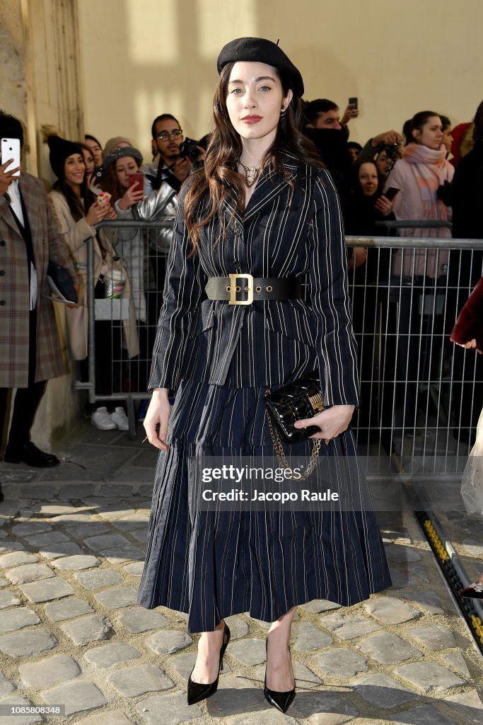 Celebrity Sightings - Paris Fashion Week - Haute Couture Spring Summer 2020 : Day One