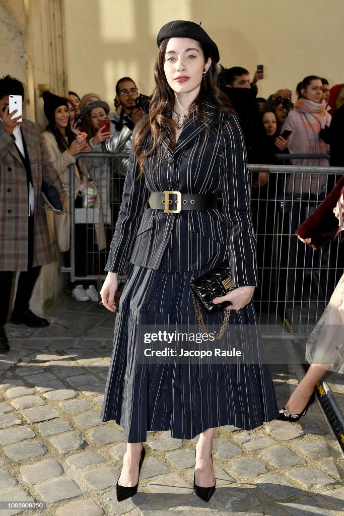 Celebrity Sightings - Paris Fashion Week - Haute Couture Spring Summer 2020 : Day One